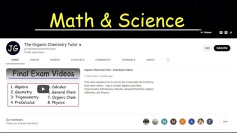 organic chem tutor youtube|best organic teacher on youtube.